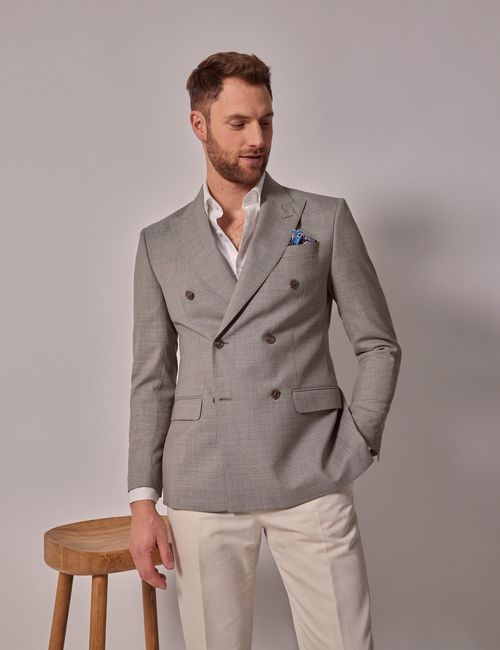 Hawes & Curtis Beige Crepe...