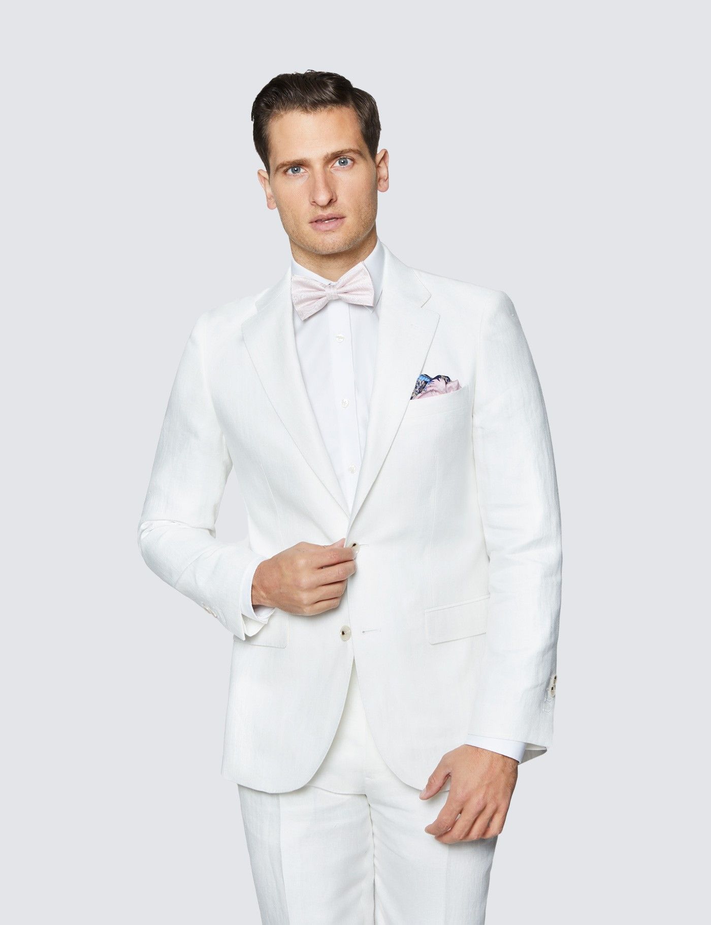 Italian Suit Jacket in White 