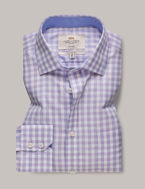 Hawes & Curtis Non-Iron Lilac...