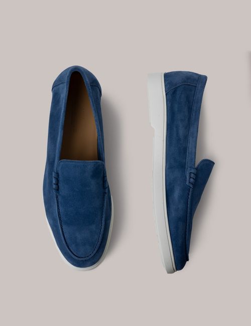 Hawes & Curtis Blue Suede...