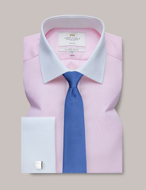 Hawes & Curtis Non-Iron Pink...