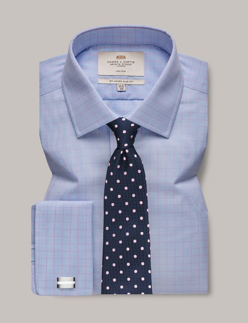 Hawes & Curtis Non-Iron Blue...