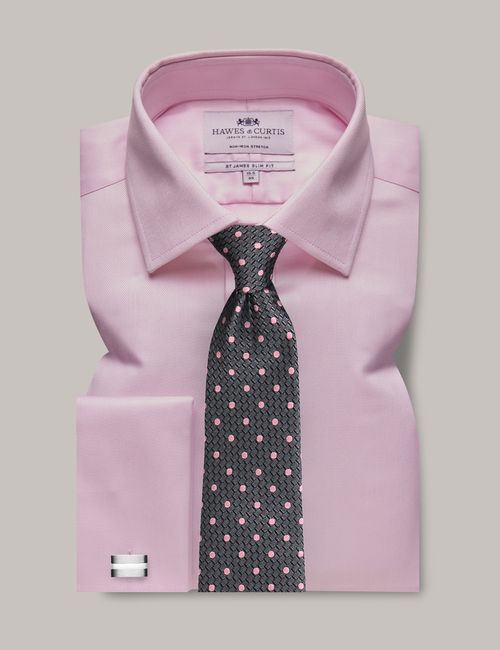 Hawes & Curtis Non-Iron Pink...