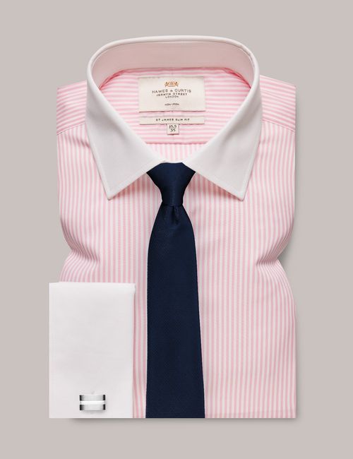 Hawes & Curtis Non-Iron Pink...