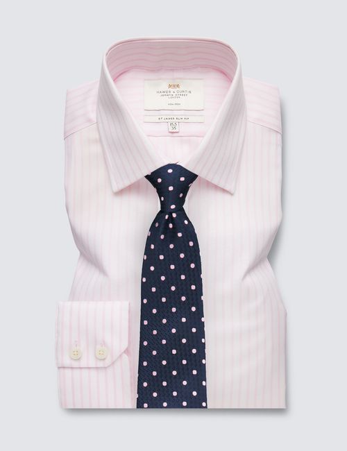 Hawes & Curtis Non Iron Pink...