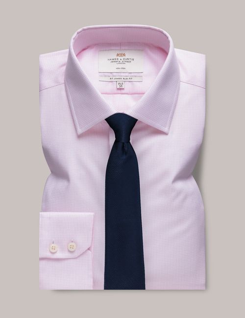 Hawes & Curtis Non-Iron Pink...