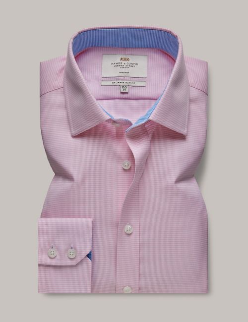 Hawes & Curtis Non-Iron Pink...