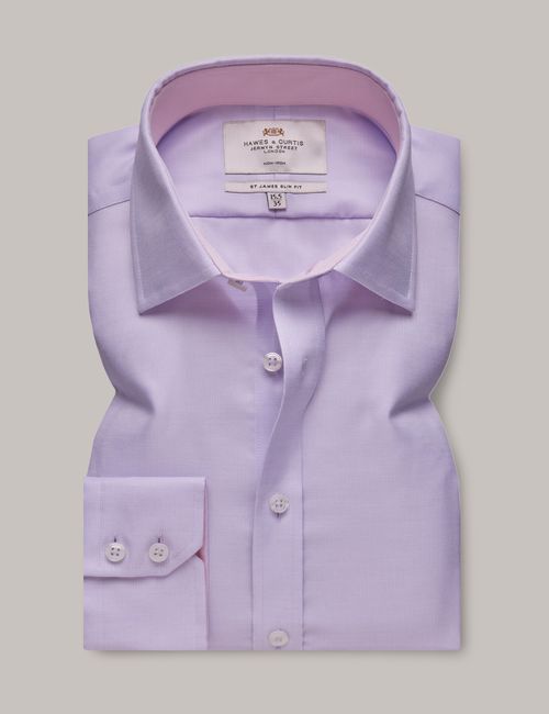 Hawes & Curtis Non-Iron Lilac...