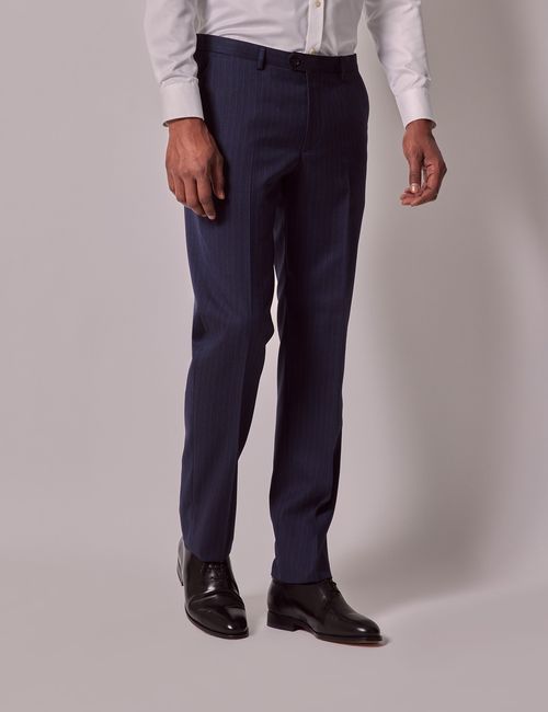 Hawes & Curtis Navy Pinstripe...