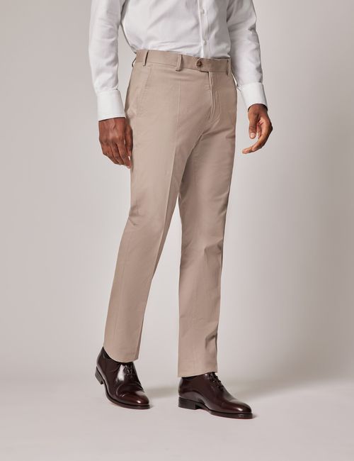 Hawes & Curtis Taupe Slim...