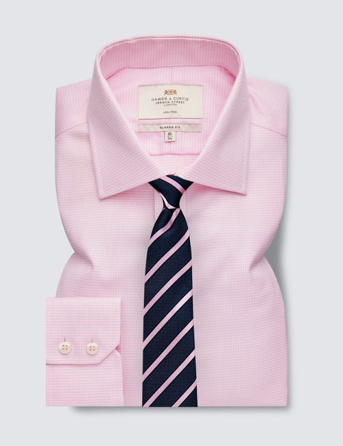 Hawes & Curtis Non-Iron Pink...