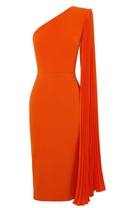 alex perry orange dress