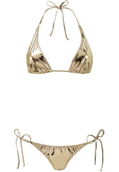 white pvc bikini