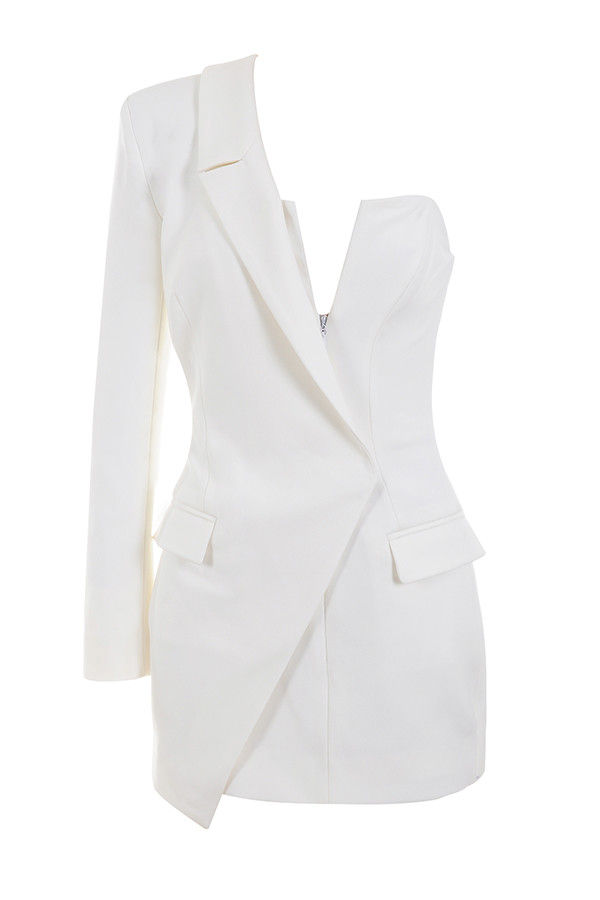 house of cb white blazer dress