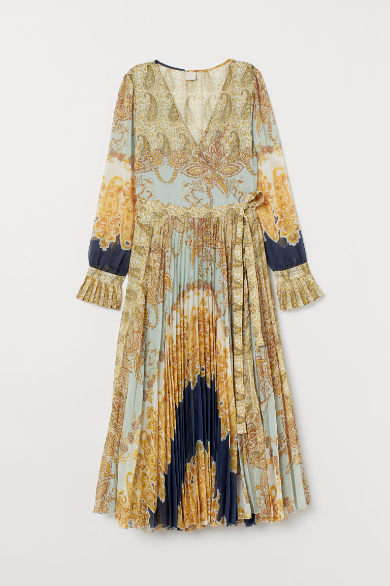 h&m scarf print dress