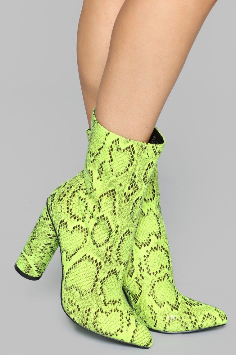 neon snake boots