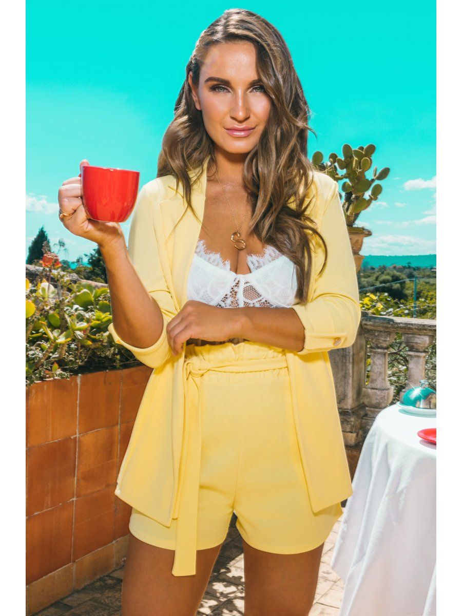 Quiz yellow blazer Clearance