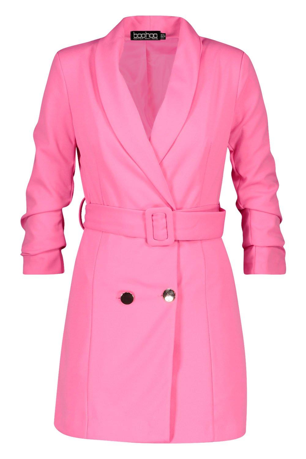 bright blazer dress