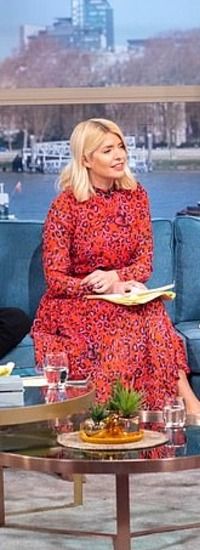 whistles red leopard dress