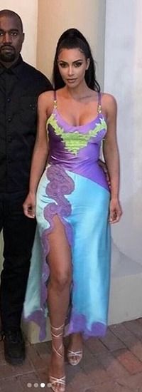 kim k versace dress