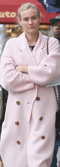 Diane Kruger in Mansur Gavriel coat 