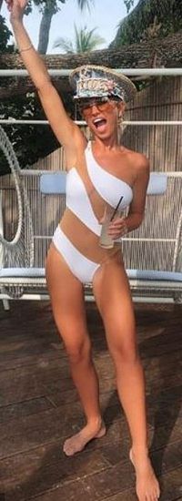 norma kamali white mesh swimsuit