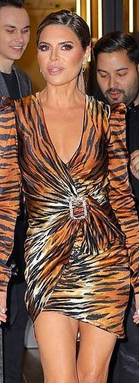 tiger like Lisa Rinna in a dress 