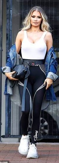 off white keep black leggings