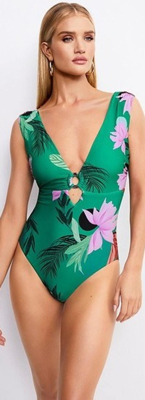 Model Yourself On Rosie Huntington Whiteley In A Tropical Print One Piece From Marks Amp Spencer Mailonline Model Yourself On Rosie Huntington Whiteley In A Tropical Print One Piece From Marks Amp Spencer Mailonline