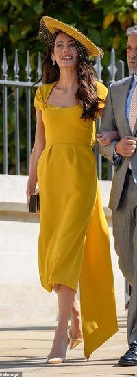 And it was all yellow! Shop Amal Clooney's stylish Stella McCartney dress |  MailOnline