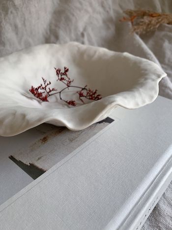 Porcelain Decorative Bowl, Coffee Table Centrepiece