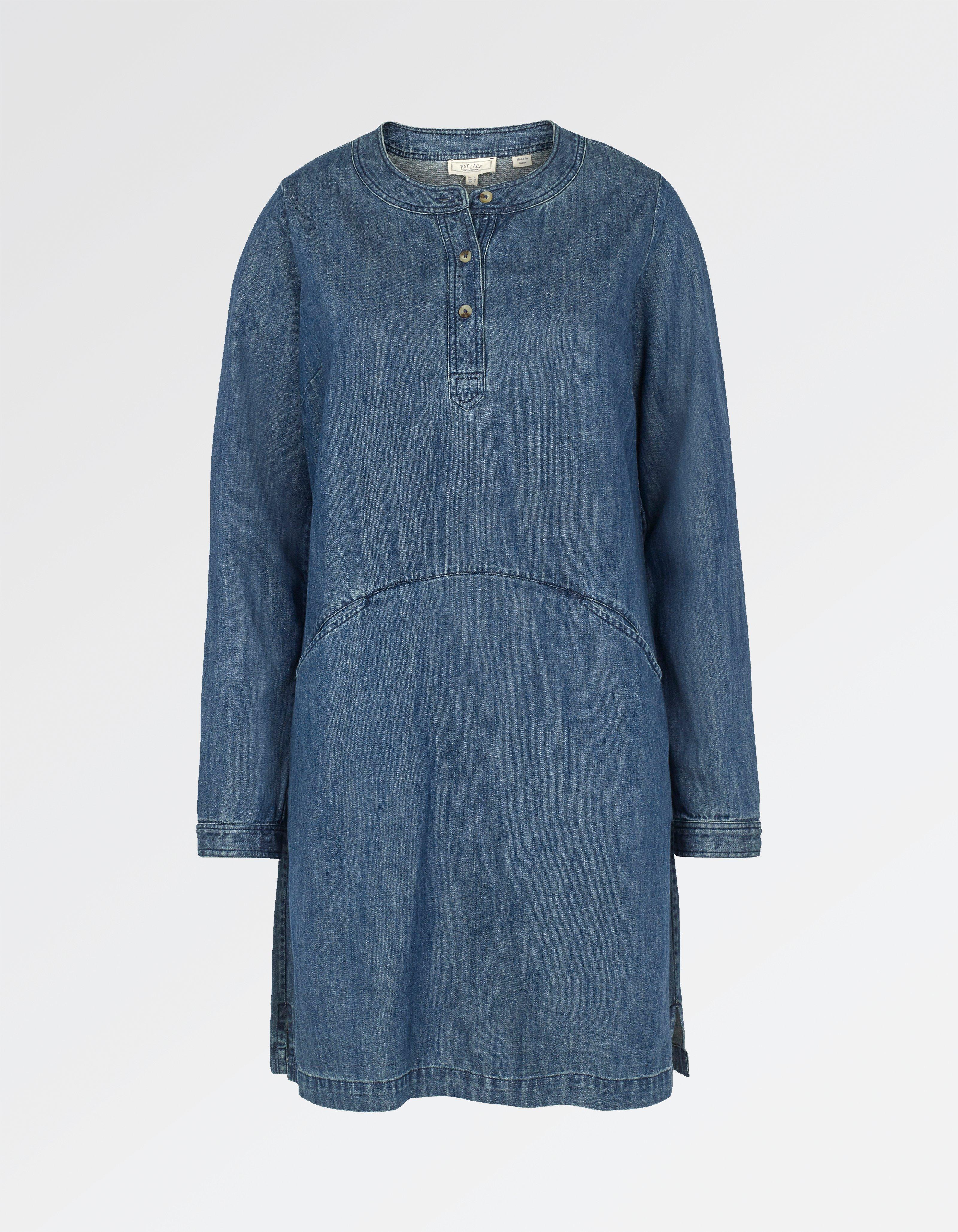 fat face denim dress