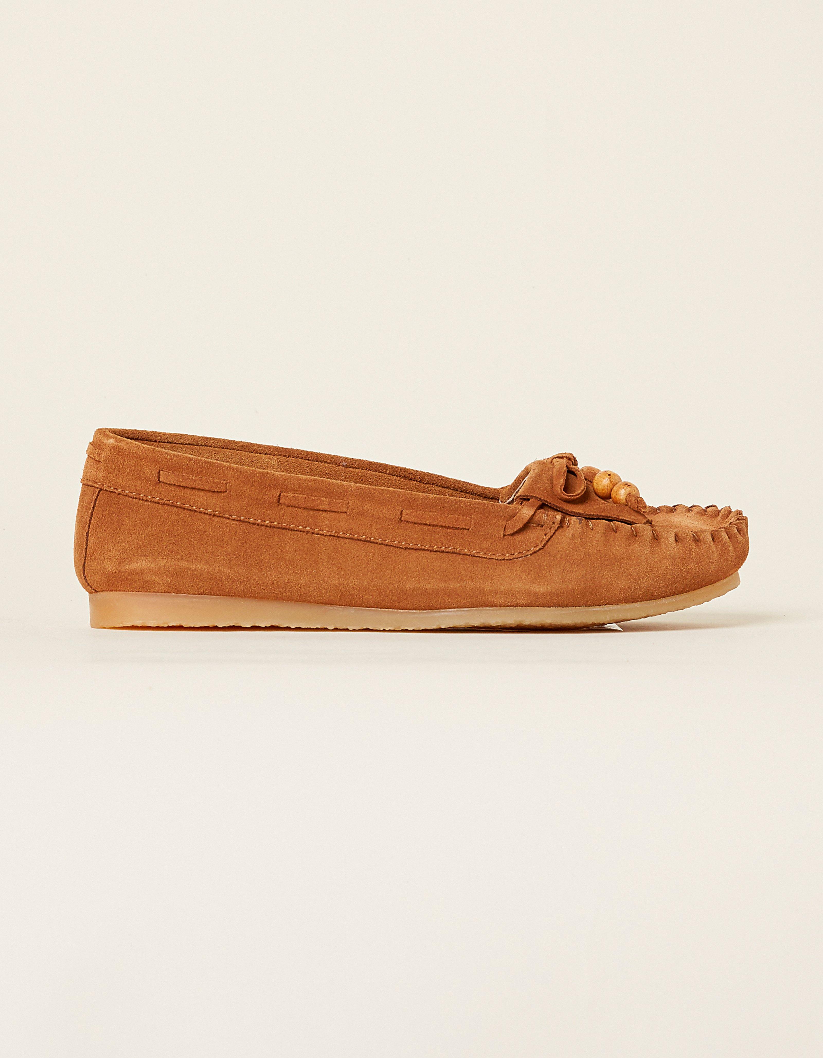 fat face leather moccasins