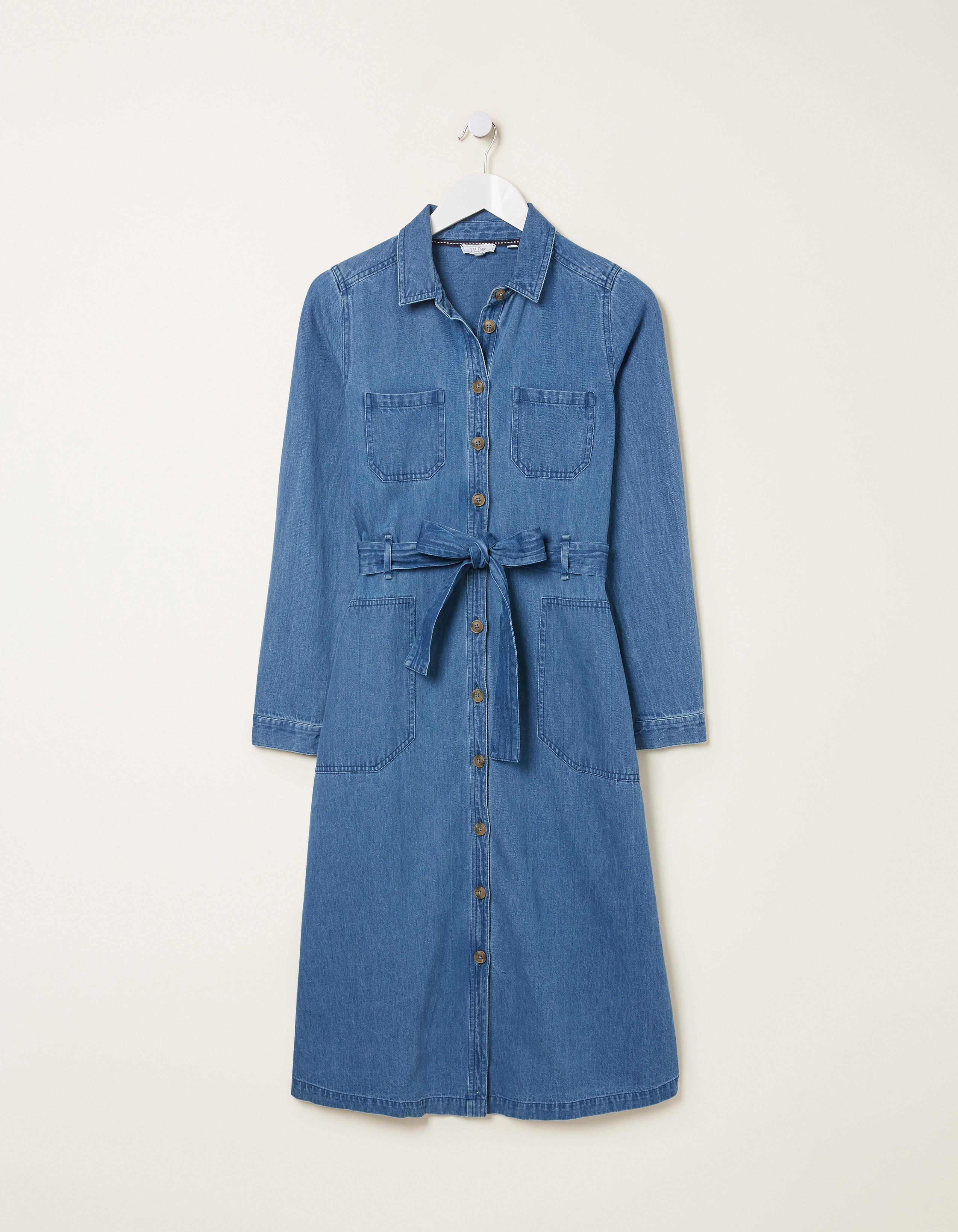 fat face denim dress