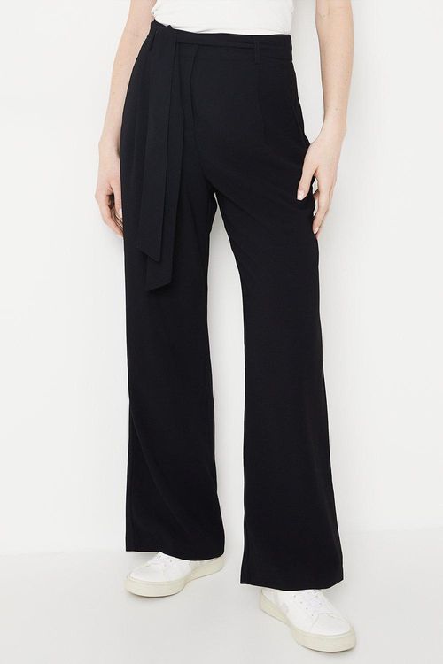 Belted Wide Leg Trouser