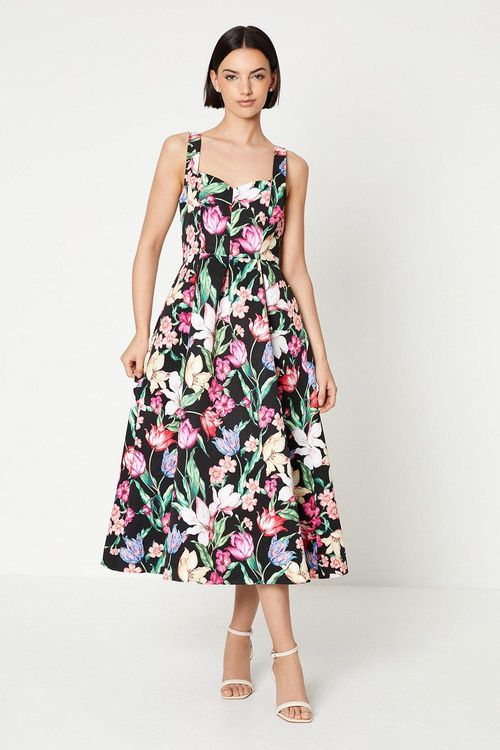 Occasion Floral Strappy Twill...