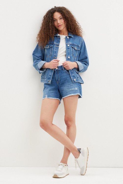 Womens Petite Denim Shorts