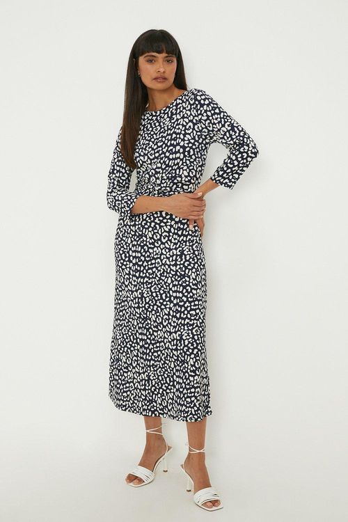 Womens Navy Leopard Twist...