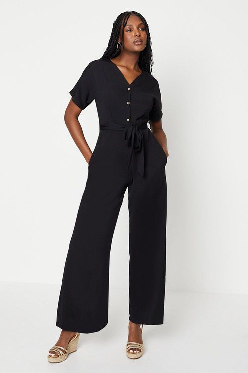 Womens Tie Waist Jumpsuit