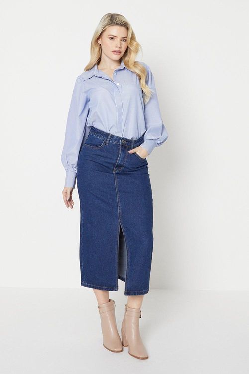 Womens Maxi Denim Skirt