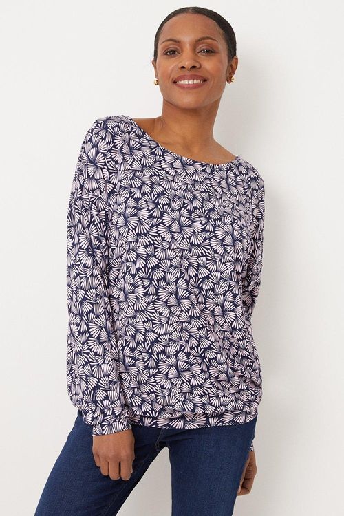 Womens Tall Navy Fan Print...