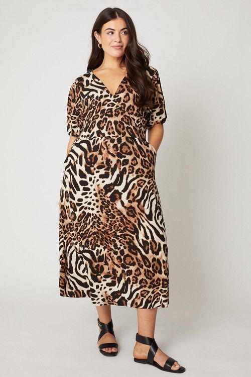 Womens Curve Animal Print...