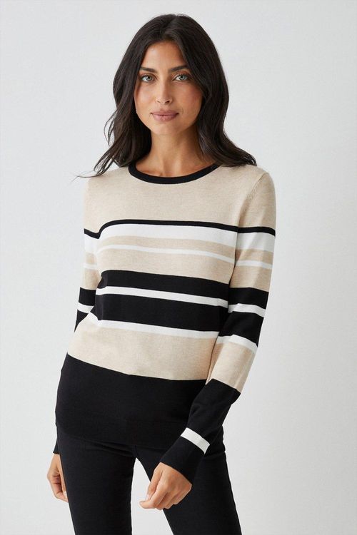 Womens Stripe Colourblock...