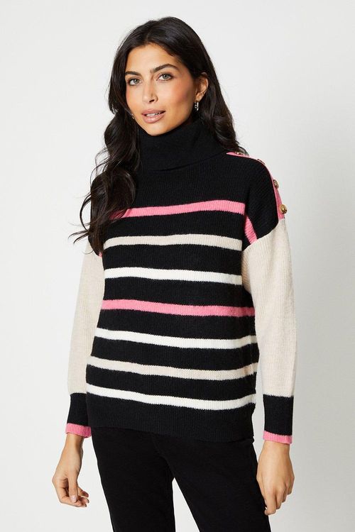 Womens Petite Mix Pop Stripe...