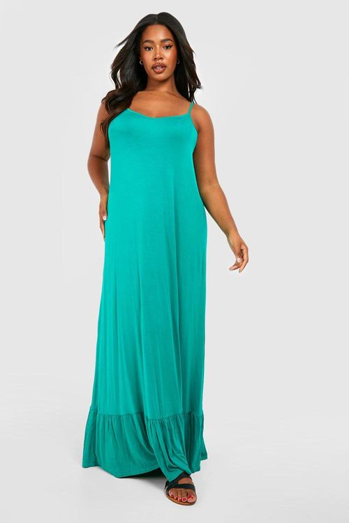 Womens Plus Jersey Swing Maxi...