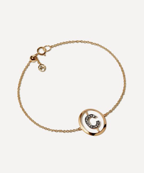 Annoushka 18ct Gold M Initial Bracelet