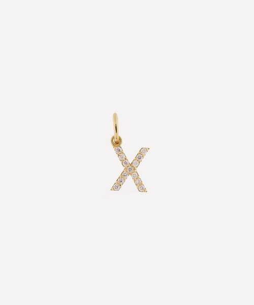 Liberty 18ct Gold Letter X...