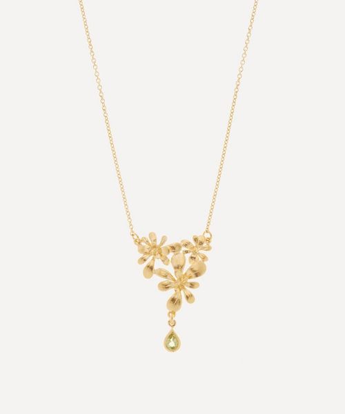 Alex Monroe Gold-Plated Leafy...