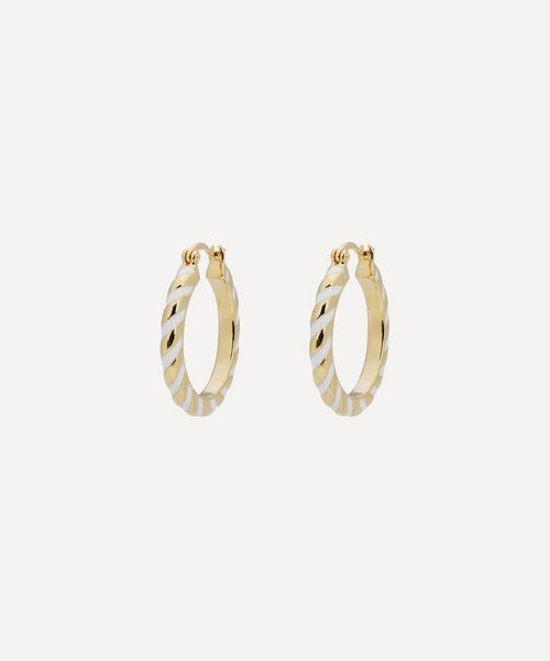 Anna + Nina Gold-Plated White...