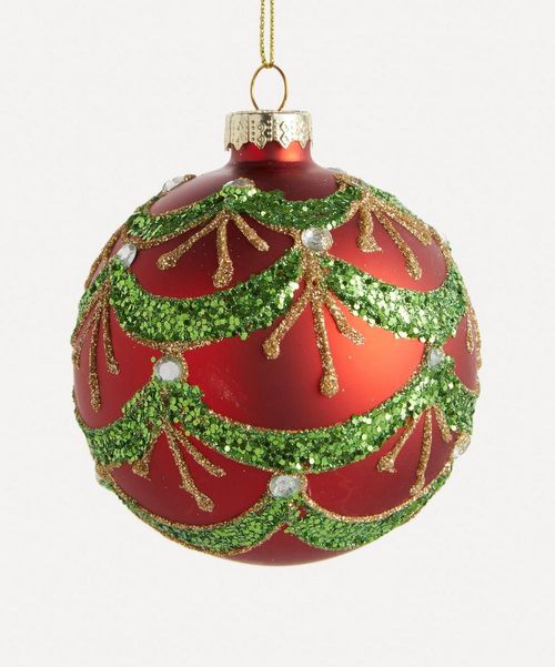 Christmas Glass Bauble ONE